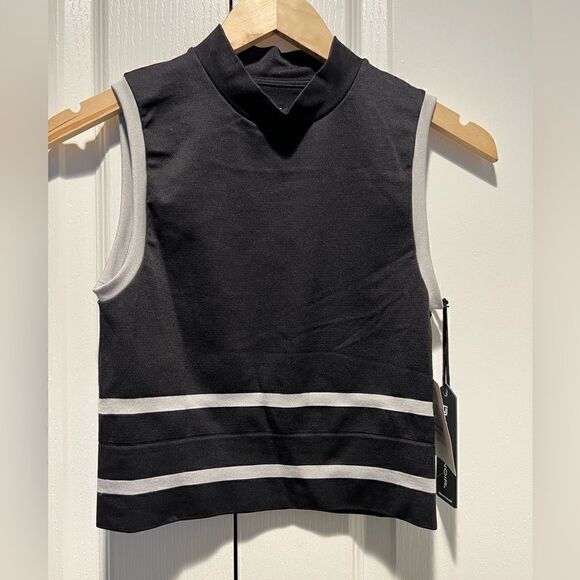 Blanc Noir Porto sleeveless crop top - Picture 1 of 2